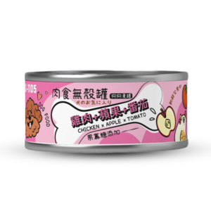 肉食無殼罐 狗狗凍罐 果寡糖添加 雞肉 蘋果 番茄
