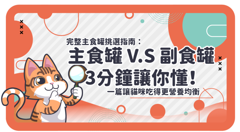 主食罐、副食罐差在哪?完整主食罐挑選指南3分鐘讓你懂!讓貓咪吃得更營養均衡