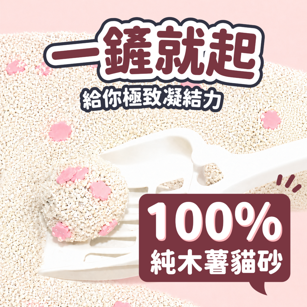 VOSTO,沃司托,木薯砂,櫻花白茶,貓砂,貓砂推薦,寵物用品